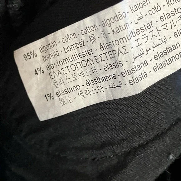 Zara Jeans Womens Size 4 Black Skinny Leg Mid Rise Denim Minimalist Stretch - Picture 8 of 9